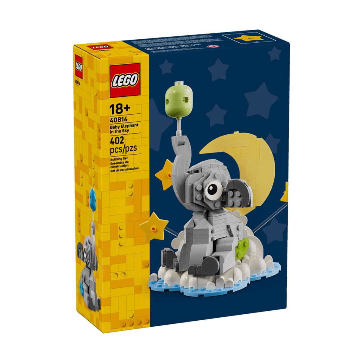 Конструктор LEGO Iconic Слоненя в небі, 402 деталі, від 18 років (40814)